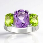Anello in argento con Ametista (de Melo Essence)