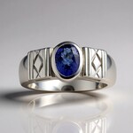 Anello in argento con Tanzanite (Pallanova)