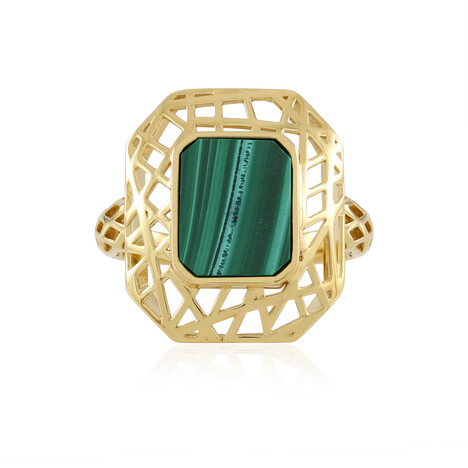 Malachite Silver Ring (Ornaments by de Melo)
