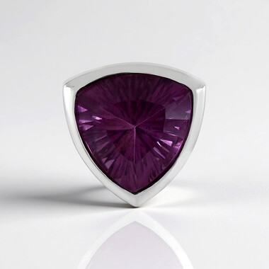 Colgante en plata con Fluorita rosa (MONOSONO COLLECTION)