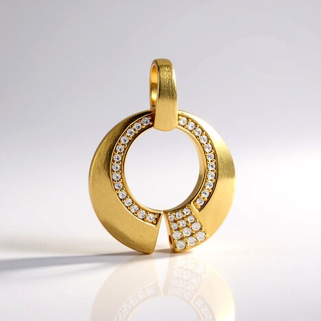 Pendentif en argent et Zircon (MONOSONO COLLECTION)