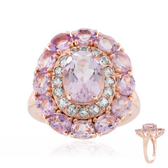 Bolivian Amethyst Silver Ring