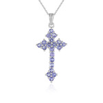 Collana in argento con Tanzanite