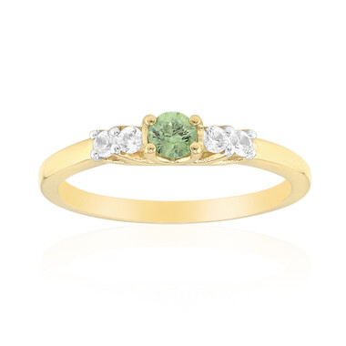 Gouden ring met een Madagaskar Demantoid (John Ferry)