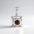 Ciondolo in argento con Zircone Rosa