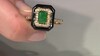 Gouden ring met een zwarte onyx (CIRARI)