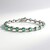 Bracciale in argento con Smeraldo Colombiano