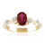 Anello in oro con Rubellite Brasiliana AAA