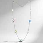 Collana in argento con Ametista Verde