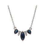 Blauer Ceylon-Saphir-Goldcollier (CIRARI)