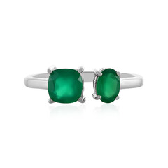 Anillo en plata con Ónix verde