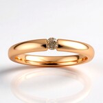 Anello in oro con Diamante Rose de France VS1 di Argyle (Annette)