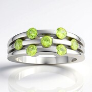 Sphene Silver Ring