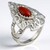 Anello in argento con Diaspro Rosso  (Desert Chic)