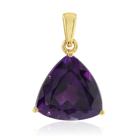Uruguay-Amethyst-Goldanhänger