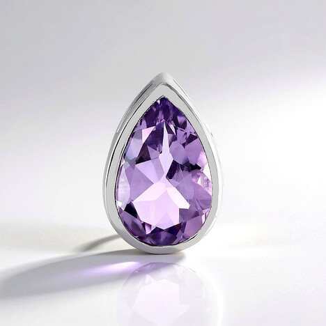 Ciondolo in argento con Ametista Rose de France