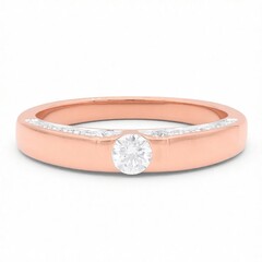 Bague en or et Diamant SI1 (G) (Annette)