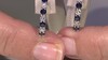 Boucles d'oreilles en or et Saphir bleu de Ceylan