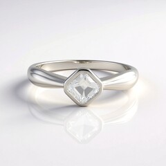 Anello in argento con Petalite