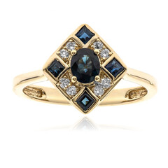 Blauer Ceylon-Saphir-Goldring