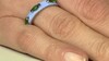 Anillo en plata con Diópsido de Rusia