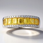 Anello in oro con Diamante Giallo SI2 (CIRARI)
