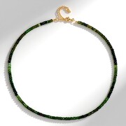 Collar en plata con Turmalina verde