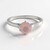 Anello in argento con Quarzo Rosa