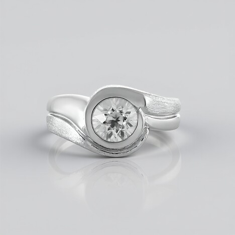Bague en argent et Zircon