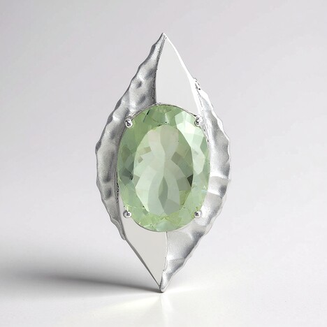 Pendentif en argent et Améthyste verte (Pallanova)