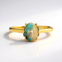 Anello in argento con Mosaico turchese