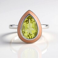 Bague en argent et Quartz de l'Ouro Verde