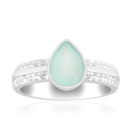 Aqua-Chalzedon-Silberring