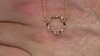 Zilveren halsketting met I2 Champagne Diamanten (de Melo Essence)