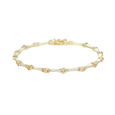 Citrine Silver Bracelet (Adela Silber)
