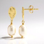 Orecchini in argento con Perla d'Acqua Dolce Bianca