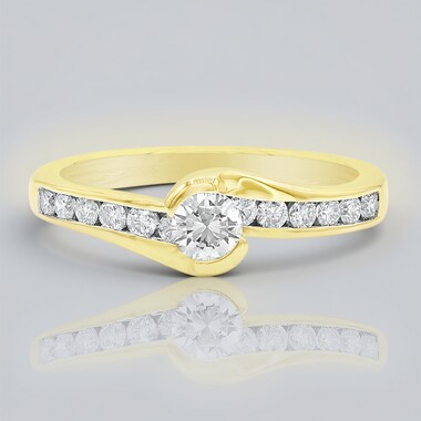 Anillo en oro con Diamante SI1 (G) (Annette)
