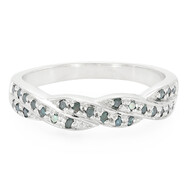 Fancy-Diamant-Silberring