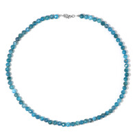 Collana in argento con Apatite Blu Neon