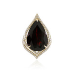 14K Mozambique Garnet Gold Pendant (de Melo)