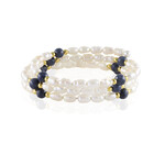 Bracciale in acciaio con Ematite Dorata (Riya)