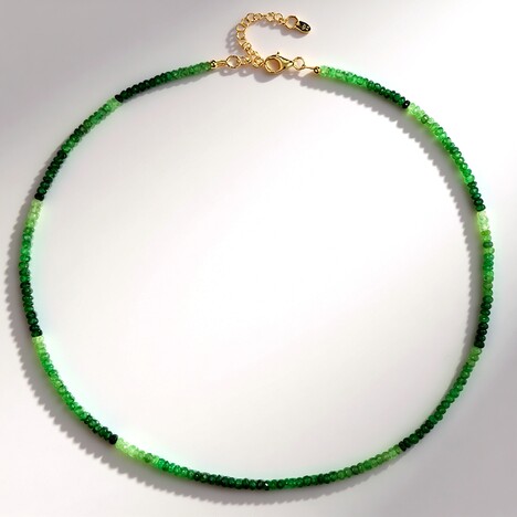 Collana in argento con Tsavorite della Tanzania