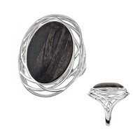 Zilveren ring met een Veeneik (dagen)