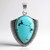 Ciondolo in argento con Turchese Kingman Mohave Blu (Jones Lee)