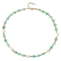 Collier en argent et Hématite dorée (Riya)