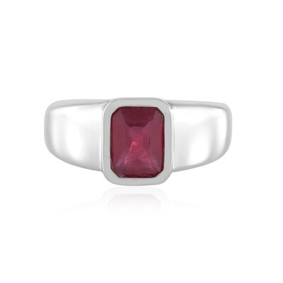 Bemainty Ruby Silver Ring