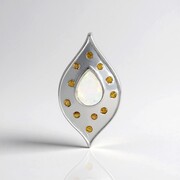 Ciondolo in argento con Opale di Welo (Adela Silber)