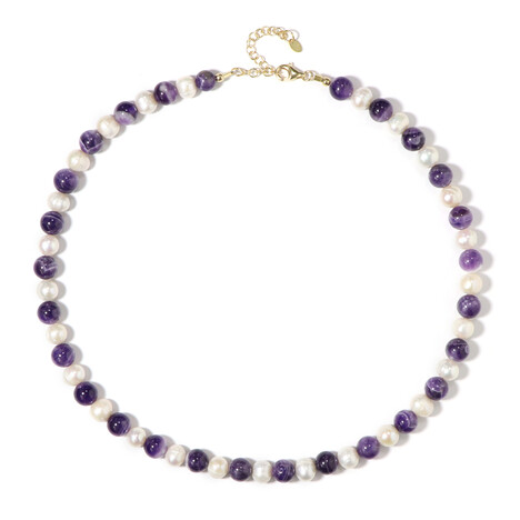 Edelstein-Silberhalskette