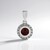 Ciondolo in argento con Zircone Rosa