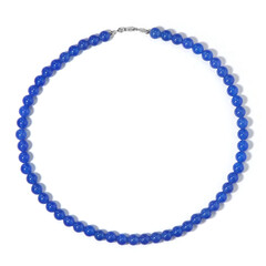 Collana in argento con Agata Blu